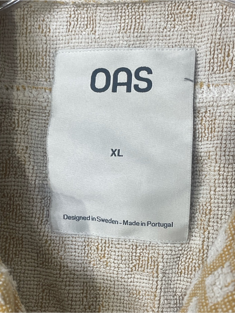 OAS COMPANY Sculpt Box Cuba Terry-Cloth Shirt - Size XL - Picture 2 of 3
